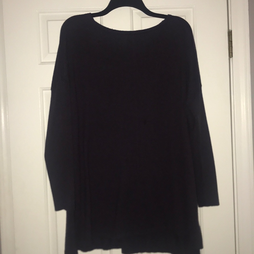 Deep plum color knit top